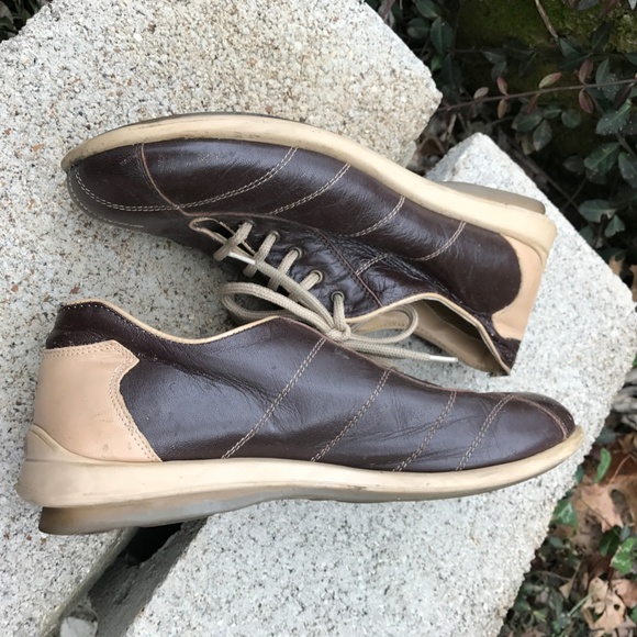 VINTAGE Charles Amar leather sneakers sz 8 - Picture 4 of 6